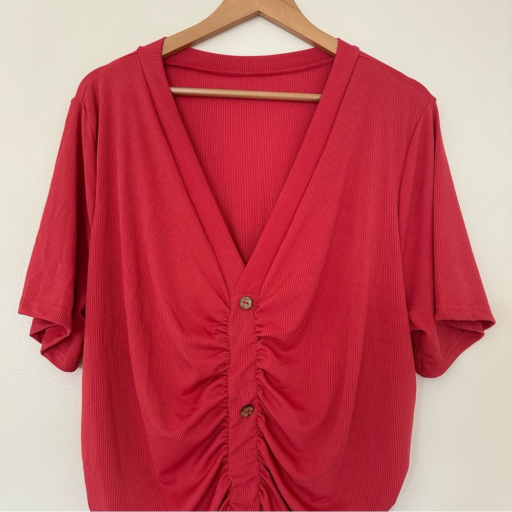SHEIN Pink Ruched Bodycon Dress